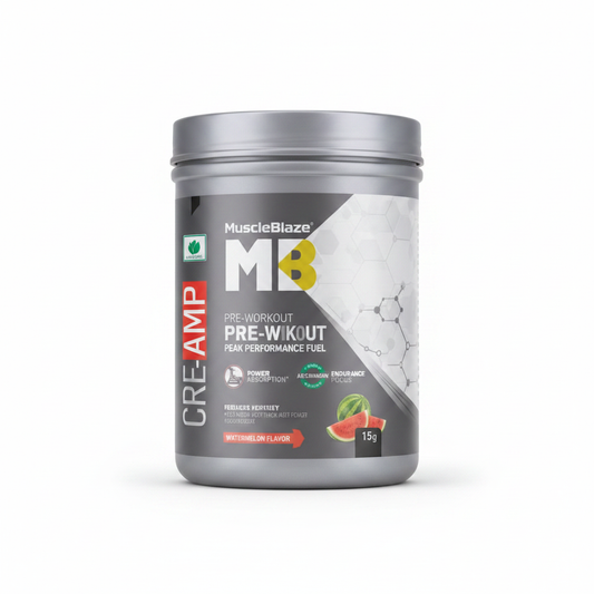 MuscleBlaze MB Pre-Workout Peak Performance Fuel front view white background