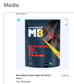 MuscleBlaze Super Gainer XXL – 1 kg