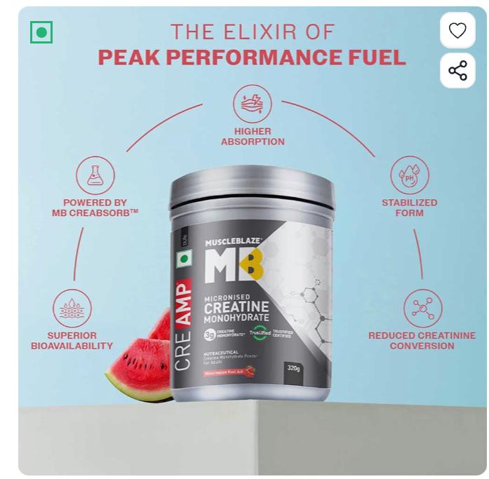 MuscleBlaze Pre-Workout – Peak Performance Fuel (Watermelon)