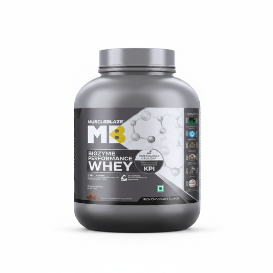 MuscleBlaze Biozyme Whey 2kg front view white background
