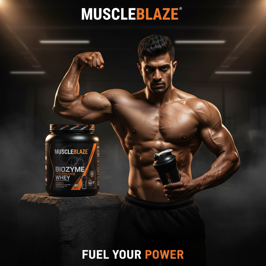 Fit athlete post workout MuscleBlaze Biozyme Whey protein