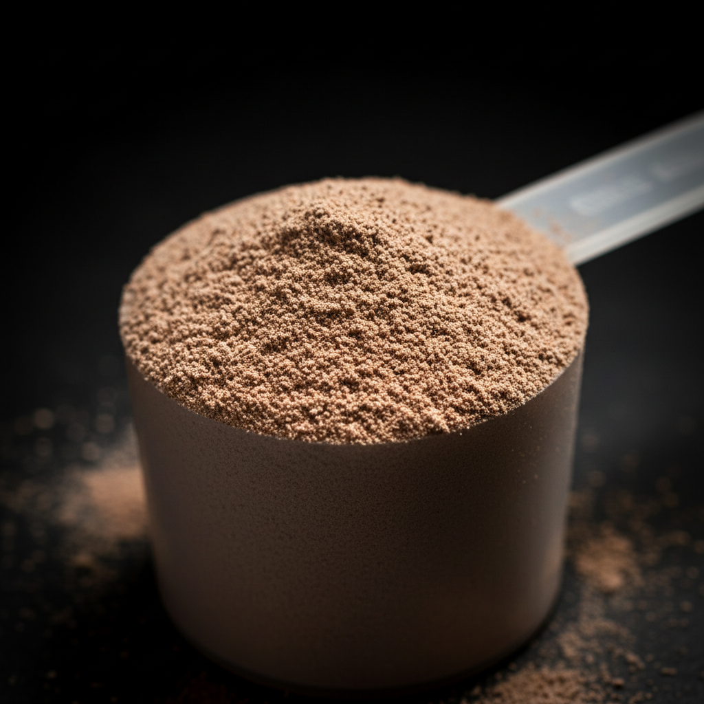 MuscleBlaze MB supplement powder scoop macro shot