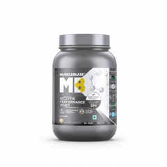 MuscleBlaze Biozyme Performance Whey front view white background